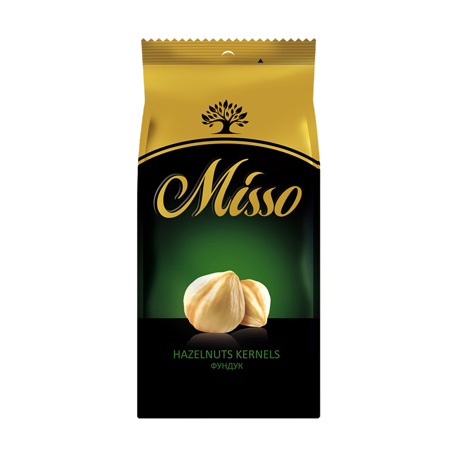 Орехи Misso Ядра фундука бланшированные жареные 150 г (4820146730076)