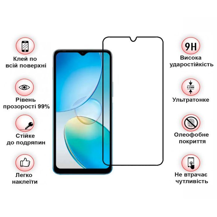 Скло захисне BeCover Infinix Hot 12і (X665B) Black (708540) зображення 4