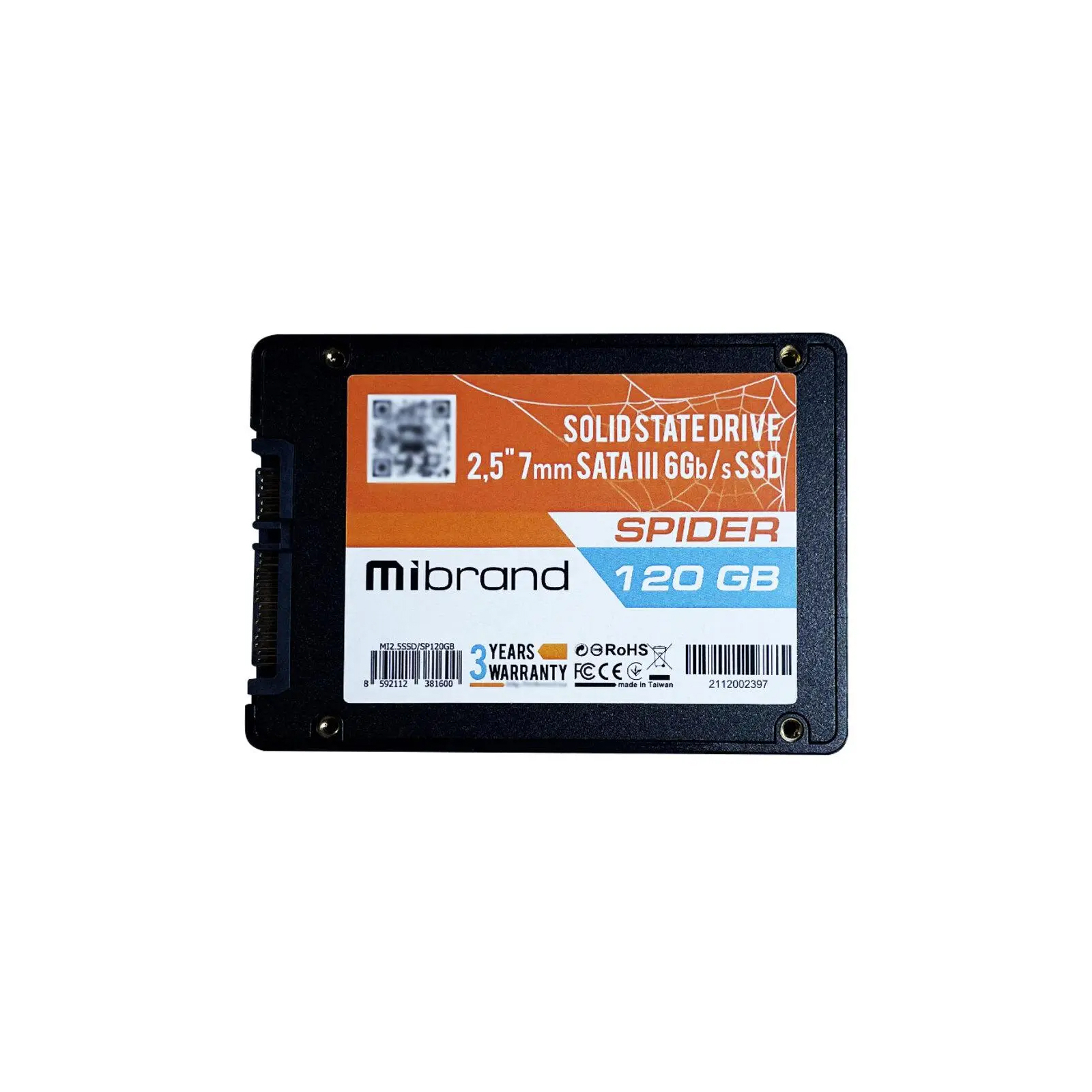 Накопитель SSD 2.5" 120GB Mibrand (MI2.5SSD/SP120GBST) изображение 2