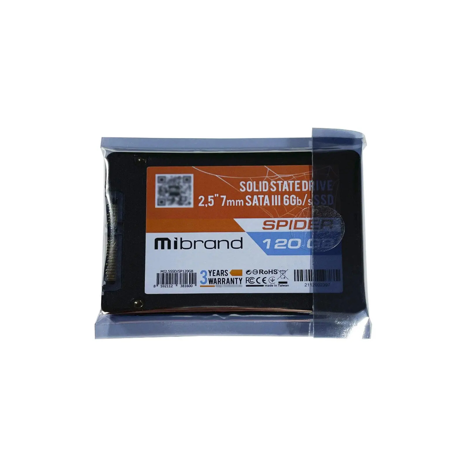 Накопитель SSD 2.5" 120GB Mibrand (MI2.5SSD/SP120GBST) изображение 4