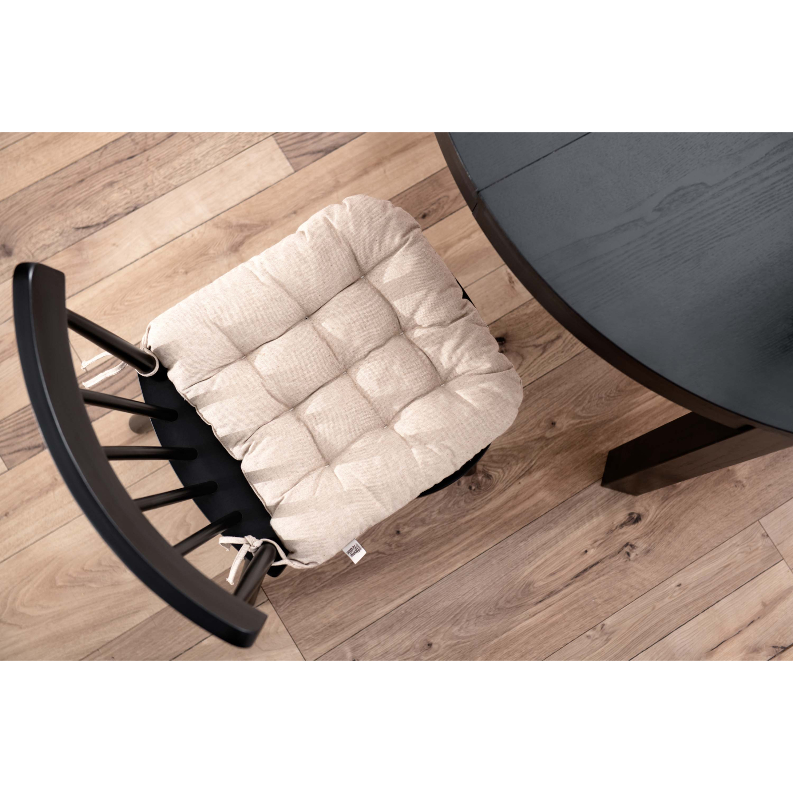 Подушка на стул Ardesto Oliver серый, 40х40см 100% хлопок (ART02OD) изображение 3