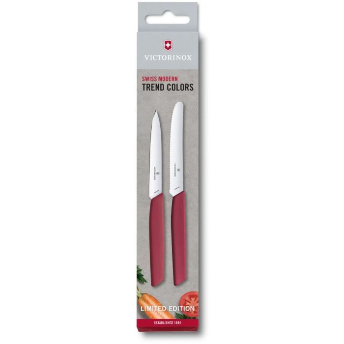 Набор ножей Victorinox Swiss Modern Paring Set 2шт Red (6.9096.2L4)