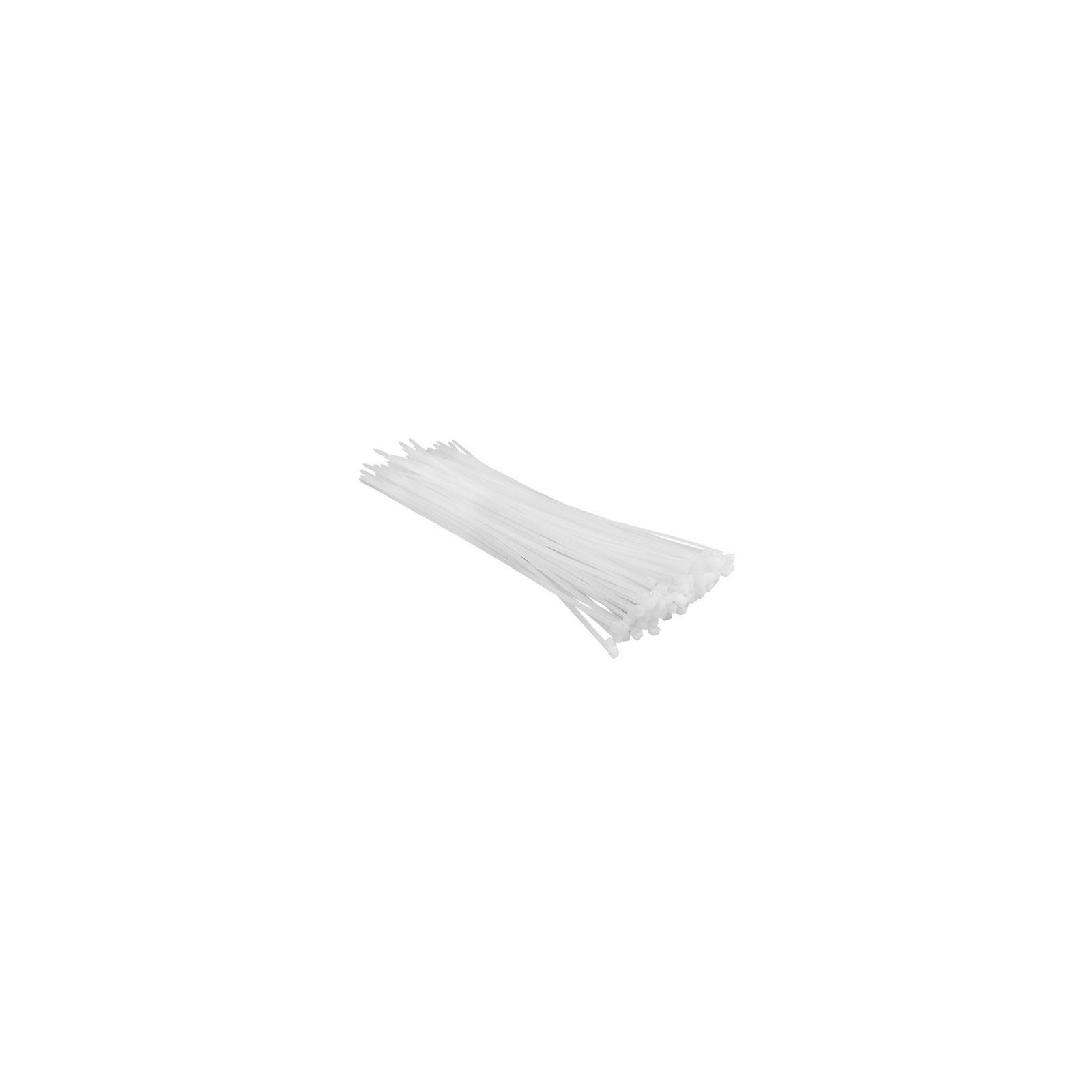 Стяжка Top Tools біла, 3.6x300 мм, пластик, 100 шт. (44E954)