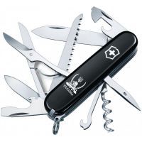 Ніж Victorinox Huntsman Ukraine Black "Козак з Шаблями" (1.3713.3_T1110u)