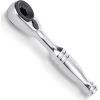 Тріскачка Toptul битоутримувач міні 1/4" 60 зубців, швидкий диск (CHDV0801)