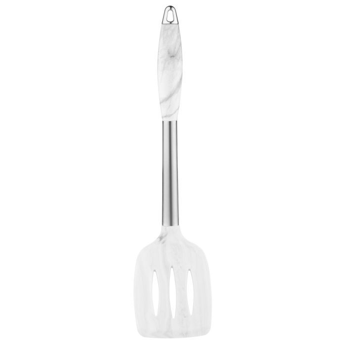 Лопатка кухонная Ardesto Gemini Marmo Slit Steel/Silicon (AR2142MS) изображение 2