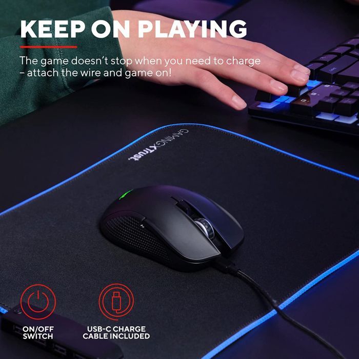 Мышка Trust GXT923 YBAR Wireless White (24889) изображение 10
