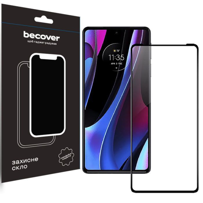 Скло захисне BeCover Motorola Edge 30 Pro 5G Black (709178)