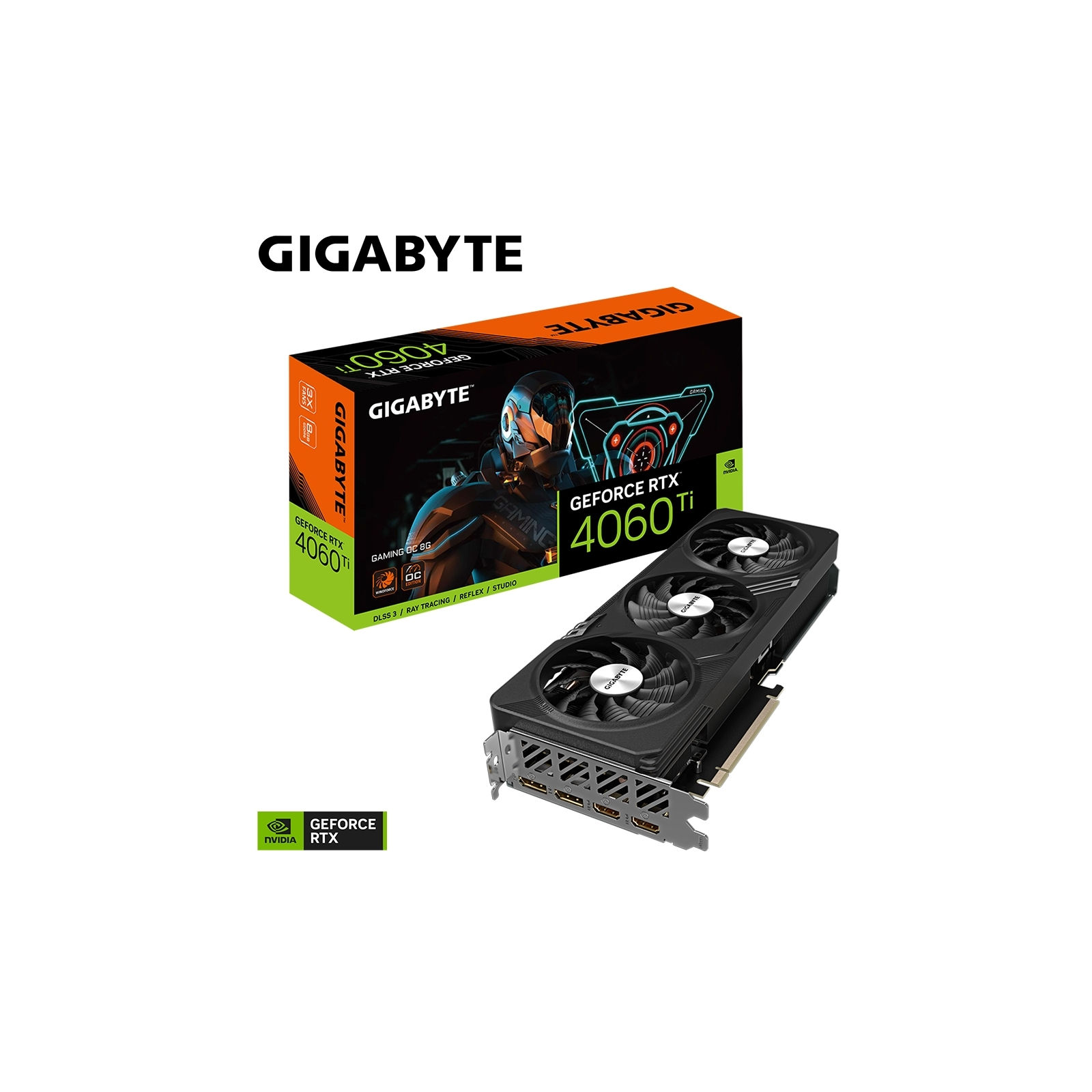 Відеокарта GIGABYTE GeForce RTX4060Ti 8Gb GAMING OC (GV-N406TGAMING OC-8GD) зображення 9