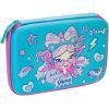 Пенал Cool For School 1 отделение с органайзером голубой (QT-5630-Blue)