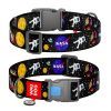 Ошейник для животных WAUDOG Nylon с QR паспортом NASA пластиковый фастекс XL (4756) изображение 5