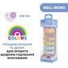 Пляшечка для годування Chicco Well-Being Colors з силіконовою соскою 4м+ 330 мл Помаранчева (28637.31) зображення 2