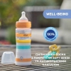 Пляшечка для годування Chicco Well-Being Colors з силіконовою соскою 4м+ 330 мл Помаранчева (28637.31) зображення 6