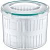 Пищевой контейнер Irak Plastik Fresh круглий 2,5 л з друшляком прозорий (5233)