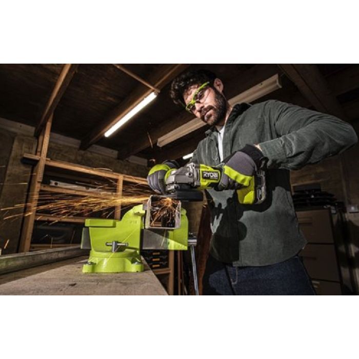 Шлифовальная машина Ryobi RAG18X-0, 18В ONE+ НР, бесщеточная, 125мм (без АКБ и ЗУ) (5133005011) изображение 8
