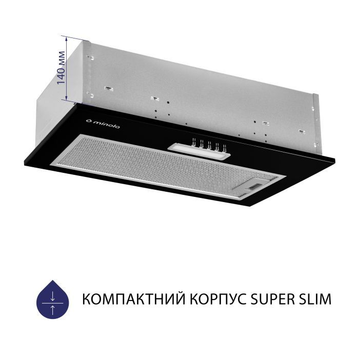 Витяжка кухонна Minola HBI 5025 BL LED зображення 2