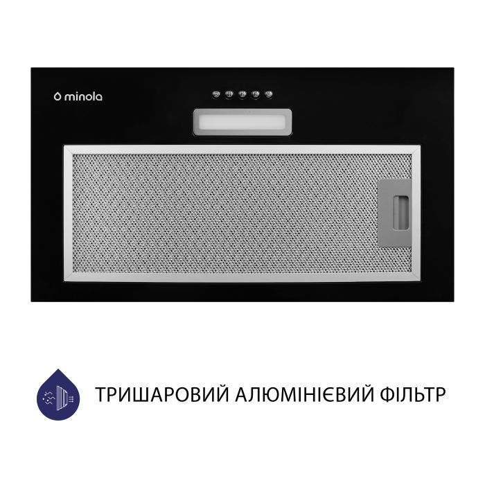 Витяжка кухонна Minola HBI 5025 BL LED зображення 3