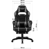 Крісло ігрове GT Racer X-2749-1 Gray/Black Suede (X-2749-1 Fabric Gray/Black Suede) зображення 11