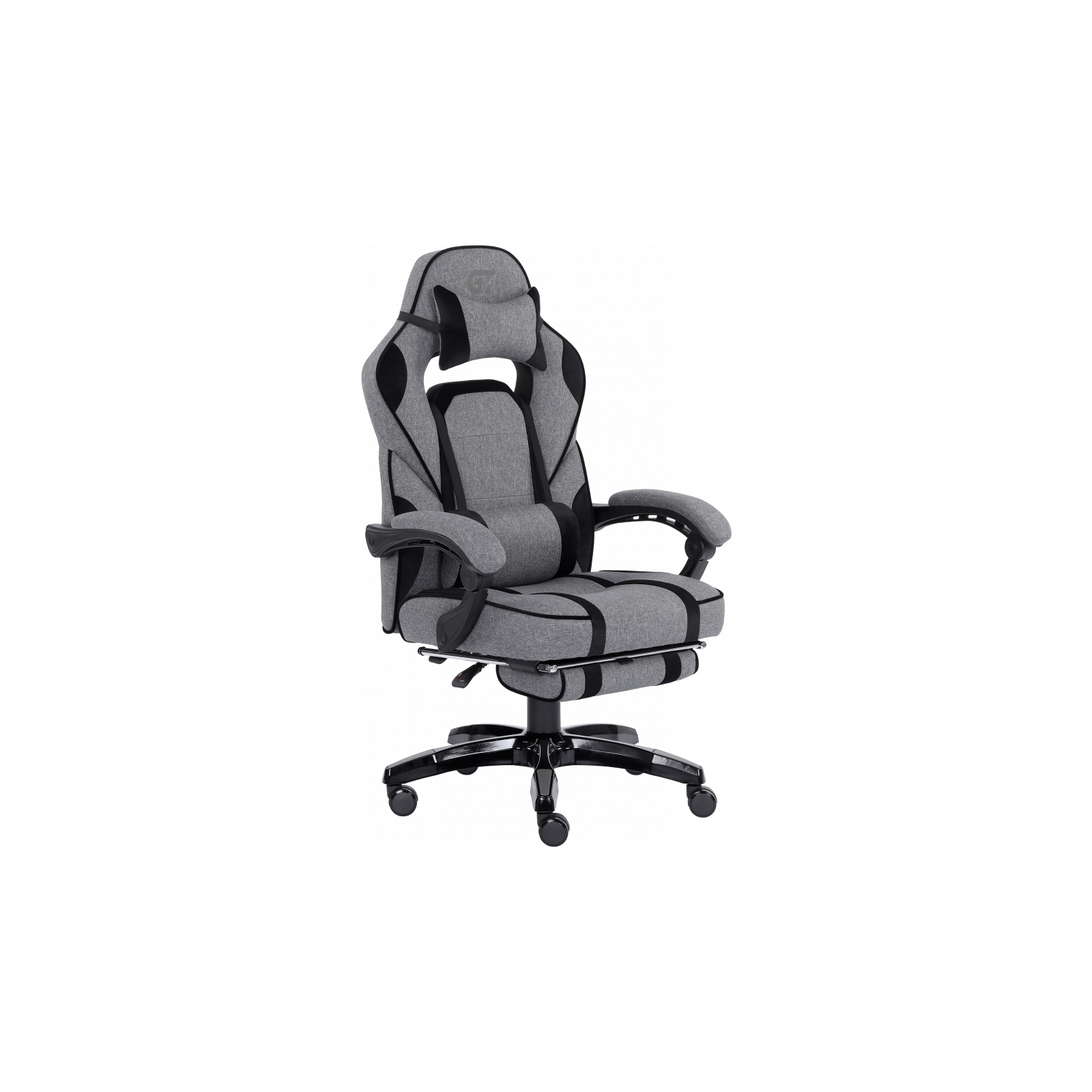 Крісло ігрове GT Racer X-2749-1 Gray/Black Suede (X-2749-1 Fabric Gray/Black Suede) зображення 2