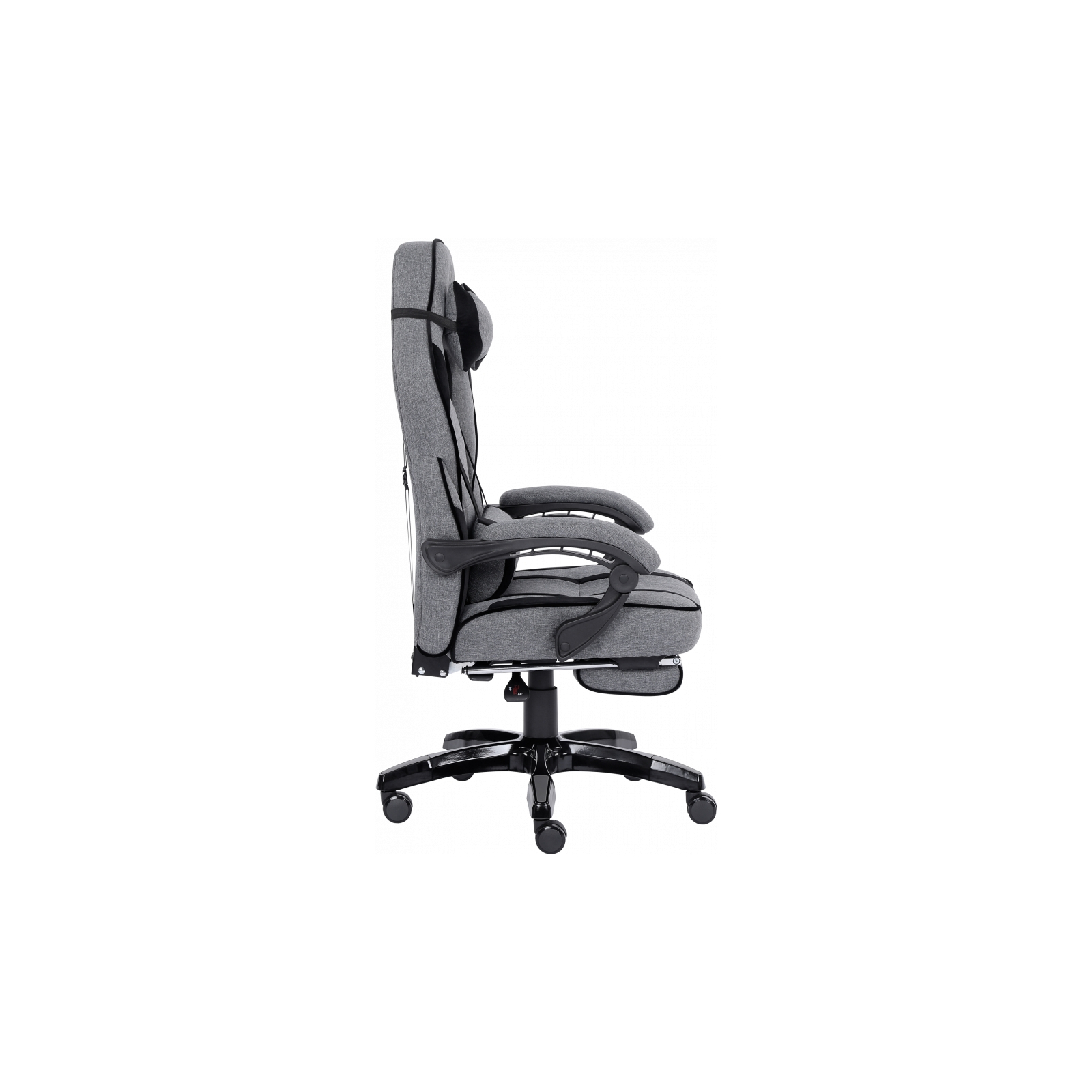 Крісло ігрове GT Racer X-2749-1 Gray/Black Suede (X-2749-1 Fabric Gray/Black Suede) зображення 3