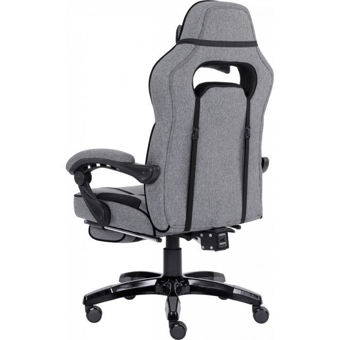 Крісло ігрове GT Racer X-2749-1 Gray/Black Suede (X-2749-1 Fabric Gray/Black Suede) зображення 4