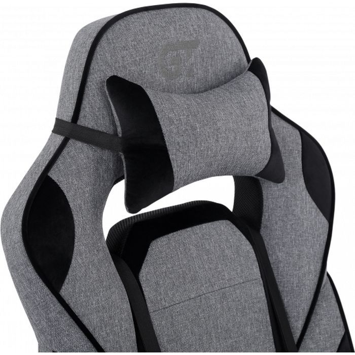 Крісло ігрове GT Racer X-2749-1 Gray/Black Suede (X-2749-1 Fabric Gray/Black Suede) зображення 6