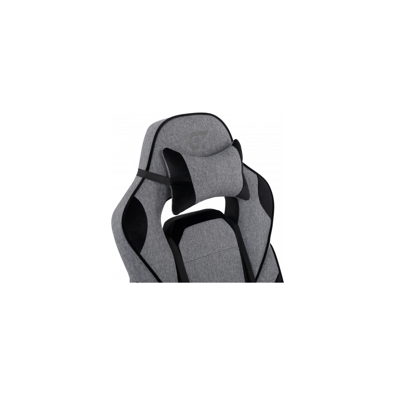Крісло ігрове GT Racer X-2749-1 Gray/Black Suede (X-2749-1 Fabric Gray/Black Suede) зображення 6