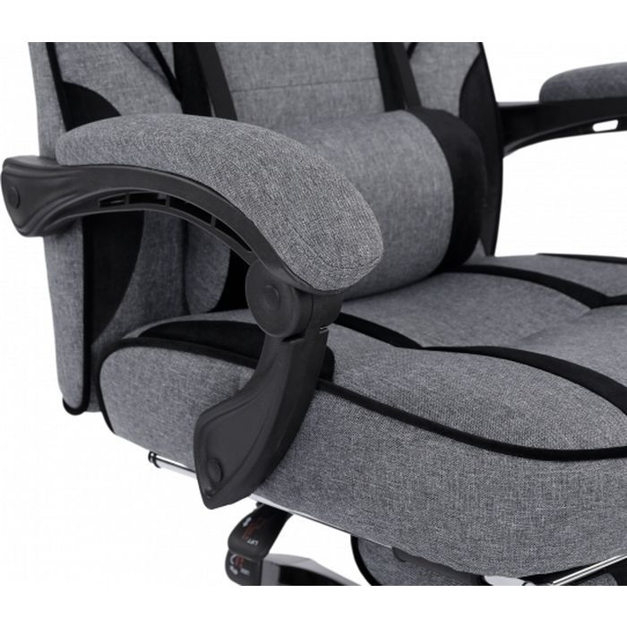Крісло ігрове GT Racer X-2749-1 Gray/Black Suede (X-2749-1 Fabric Gray/Black Suede) зображення 8