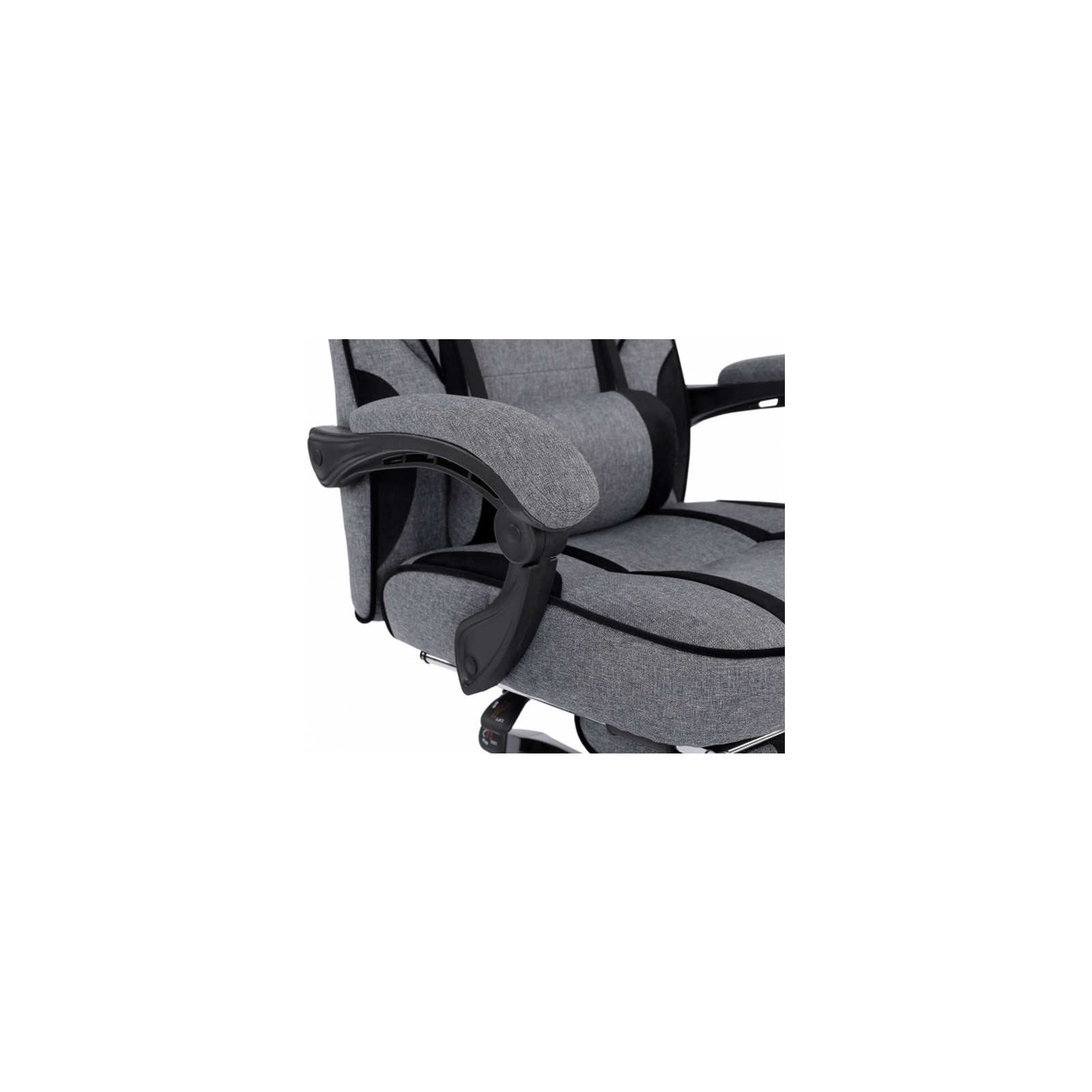 Кресло игровое GT Racer X-2749-1 Gray/Black Suede (X-2749-1 Fabric Gray/Black Suede) изображение 8