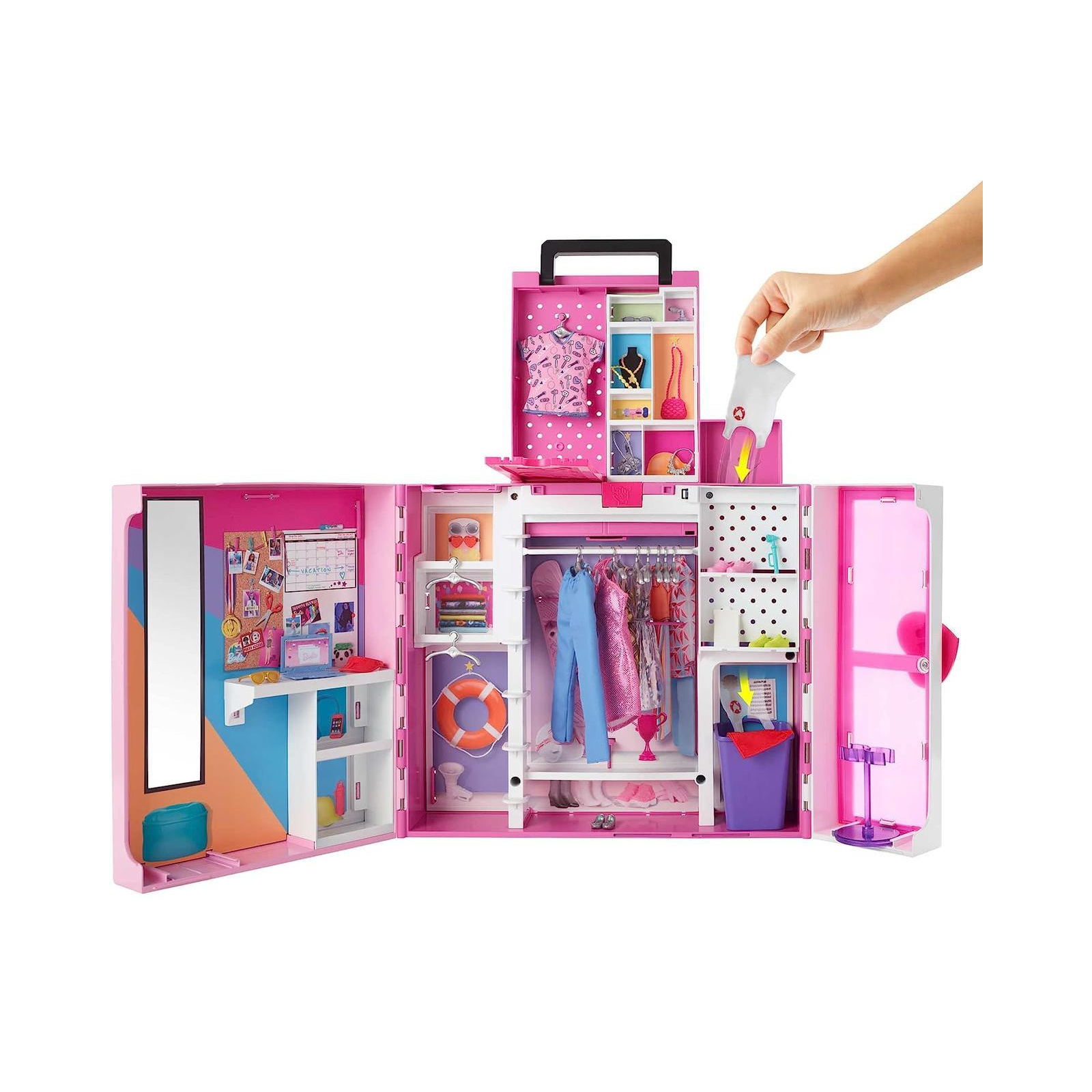 Аксессуар к кукле Barbie Двухэтажный шкаф мечты с куклой (HGX57) изображение 4