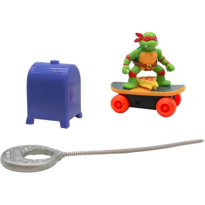 Игровой набор Funrise TMNT Черепашки-ниндзя классические Скейтбордист с лаунчером Рафаэль (71043) изображение 5