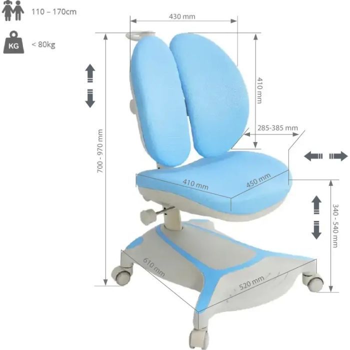 Детское кресло Cubby Bunias Grey изображение 10