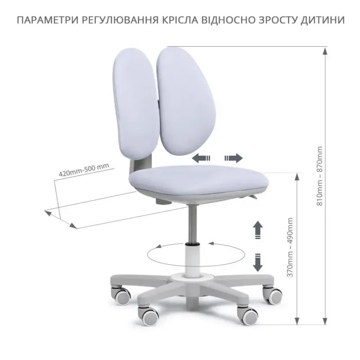 Детское кресло FunDesk Mente Grey (222227) изображение 9