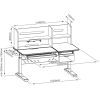 Парта FunDesk (1+1+1) (FIORE II GREY) зображення 15