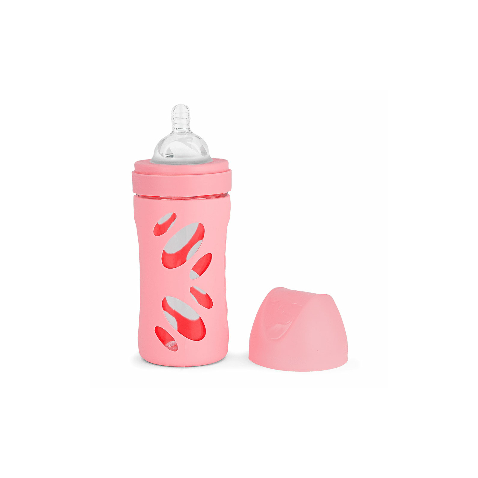 Бутылочка для кормления Twistshake Pastel Pink 260 мл, стеклянная антикол. с силиконовой соской (78582)