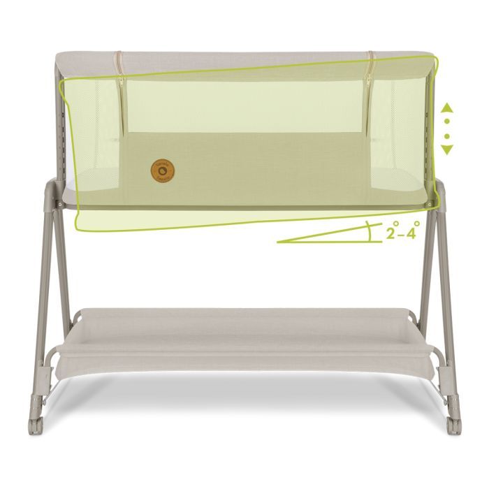 Кроватка Lionelo приставная Luna Beige Sand (LO-LUNA BEIGE SAND) изображение 6