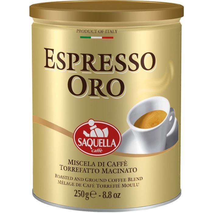 Кофе SAQUELLA Espresso ORO молотый 250 г (8002650008087)