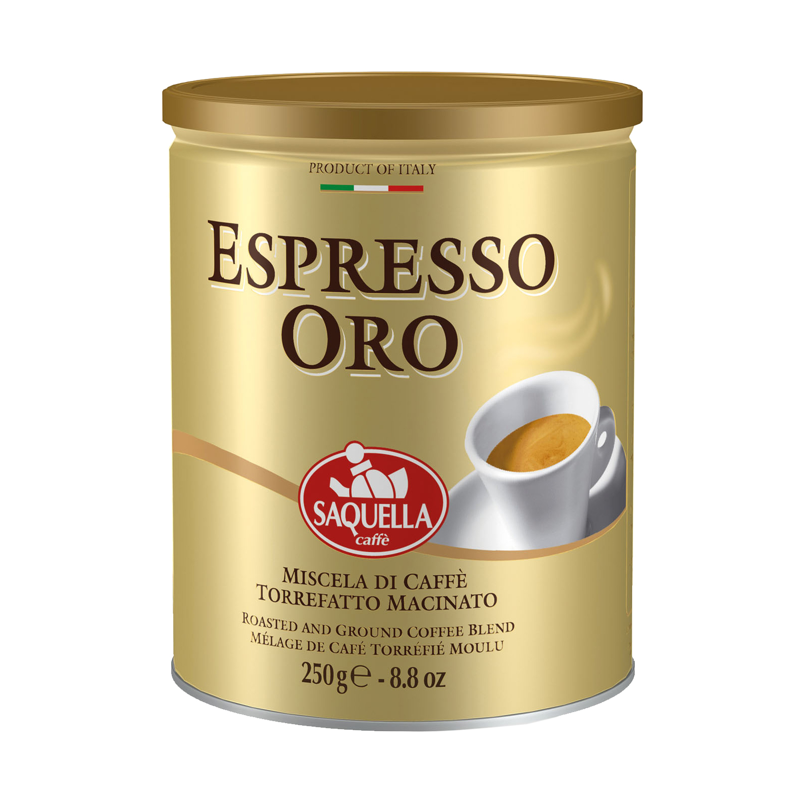 Кофе SAQUELLA Espresso ORO молотый 250 г (8002650008087)