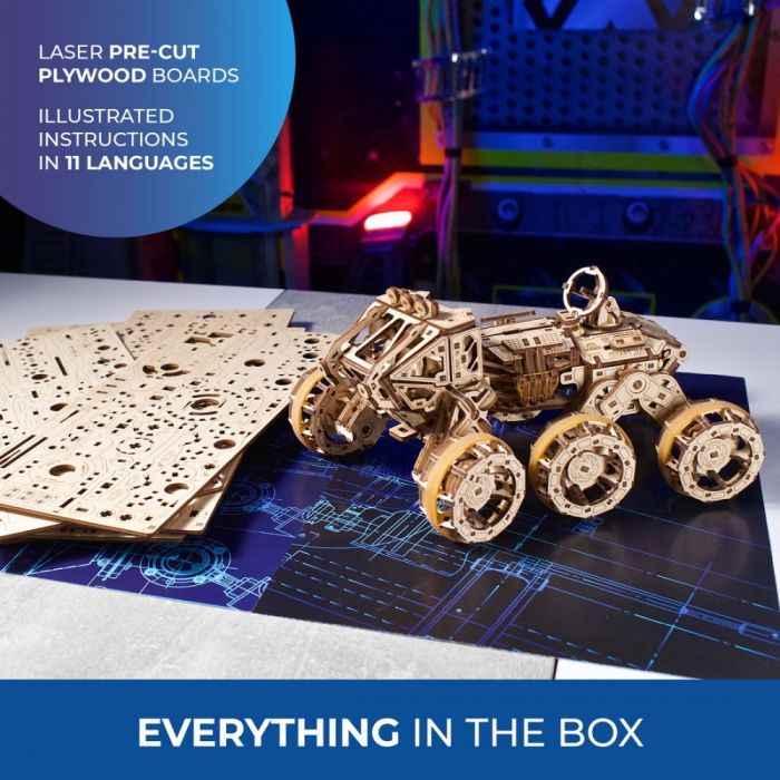 Конструктор Ugears Пилотированный марсоход (6337514) изображение 11