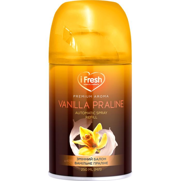 Освежитель воздуха iFresh Premium Aroma Vanilla Praline Сменный баллон 250 мл (4820268100139)