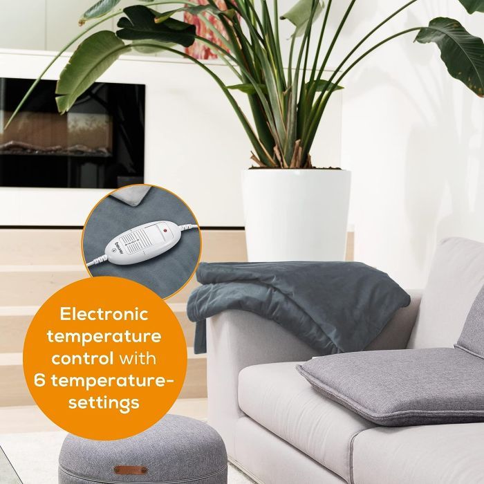 Електричне простирадло Beurer HD_75_DARK_GREY зображення 6