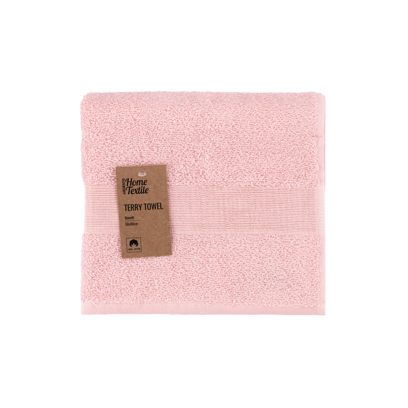 Полотенце Ardesto махровое Benefit 100% хлопок розовый 70х140 см (ART2470SC)