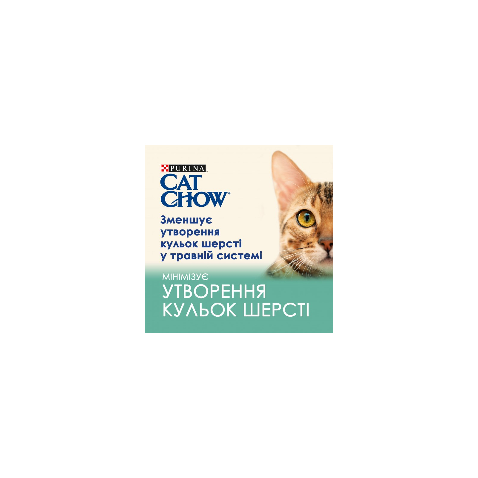 Вологий корм для кішок Purina Cat Chow Hairball з куркою та зеленою квасолею в желе 85г (7613037031393) зображення 5