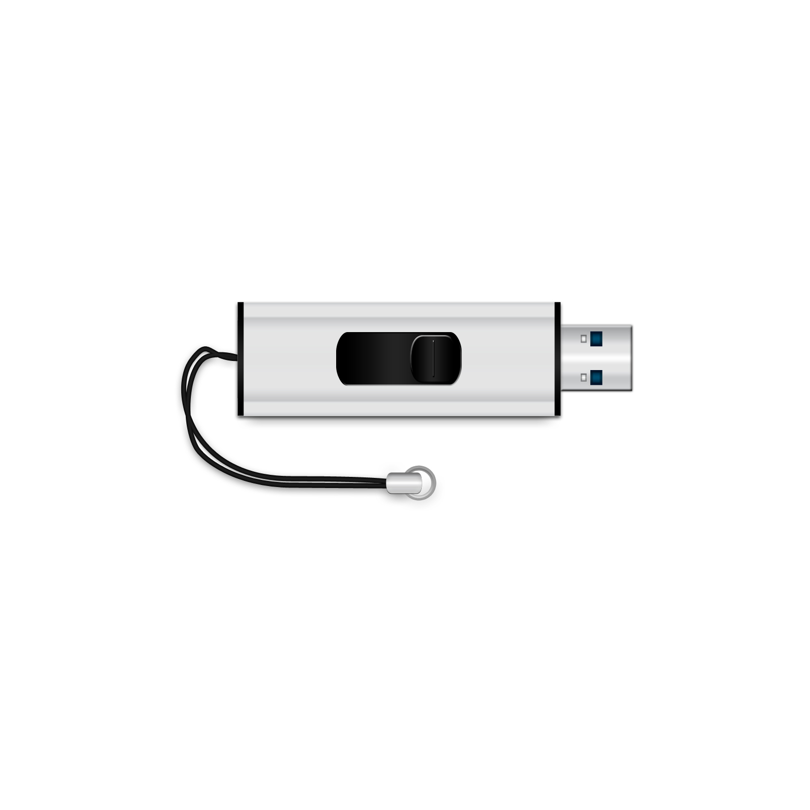 USB флеш накопичувач Mediarange 128GB Black/Silver USB 3.0 (MR918) зображення 4