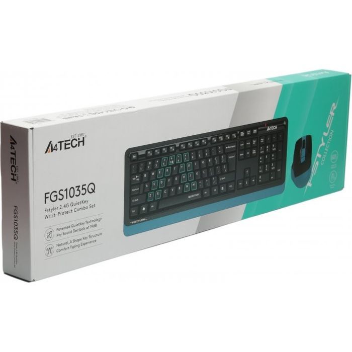Комплект A4Tech FGS1035Q Wireless Navy Blue (FGS1035Q Navy Blue) зображення 4