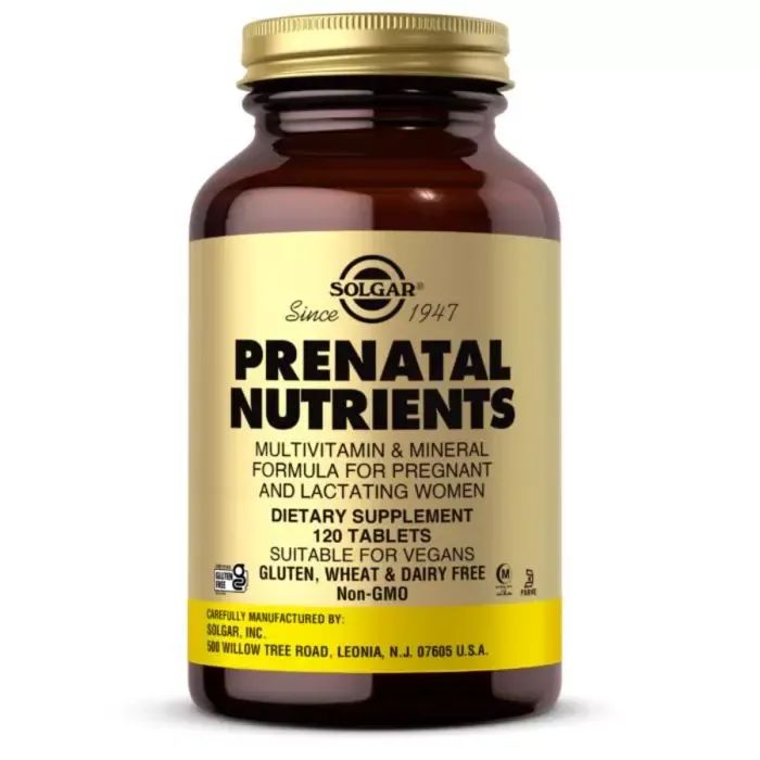 Мультивітамін Solgar Мультивітаміни для Вагітних, Prenatal Nutrients, 120 таблеток (SOL02272)