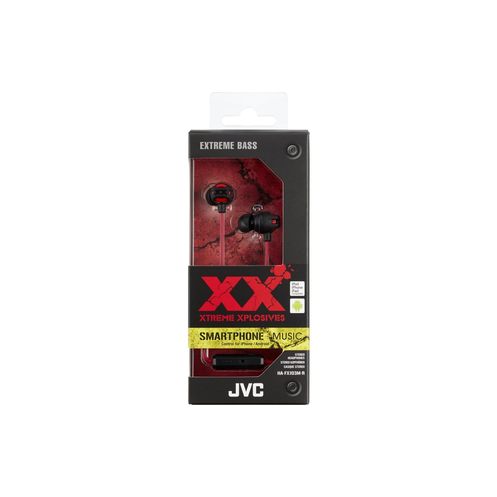 Навушники JVC HA-FX10 Black (HA-FX10-B-EF) зображення 2