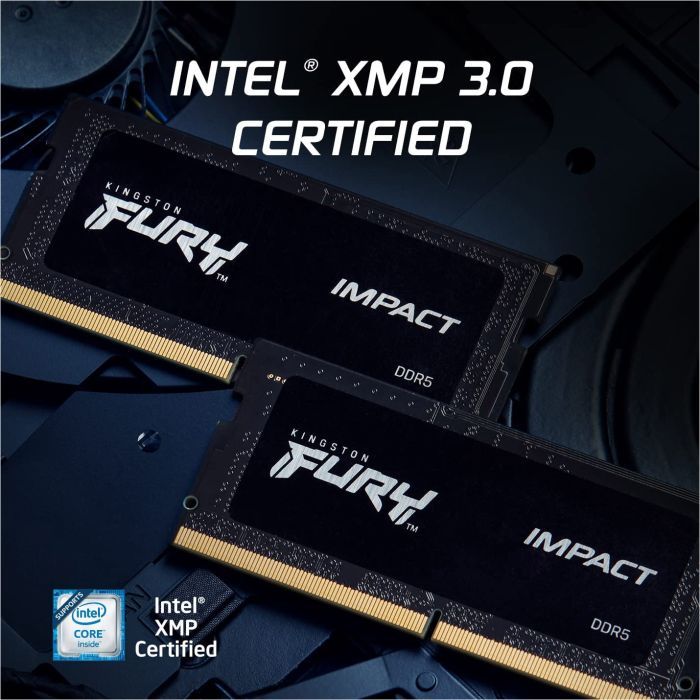Модуль памяти для ноутбука SoDIMM DDR5 64GB (2x32GB) 5600 MHz FURY Impact Kingston Fury (ex.HyperX) (KF556S40IBK2-64) изображение 4