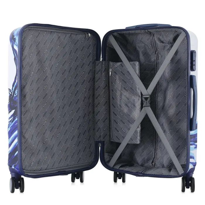 Чемодан Semi Line Print 24" M White/Blue (T5653-2) изображение 6