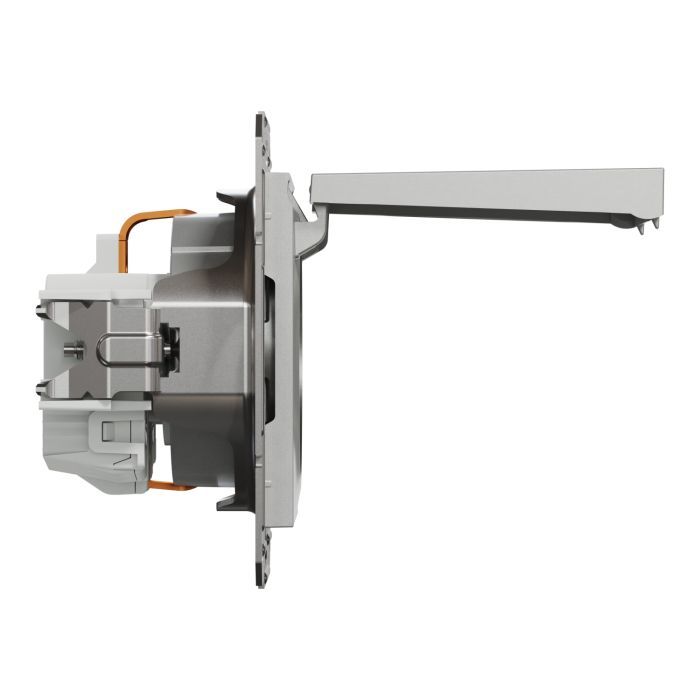 Розетка Schneider Electric ASFORA з кришкою, сталь (EPH3100162) изображение 3